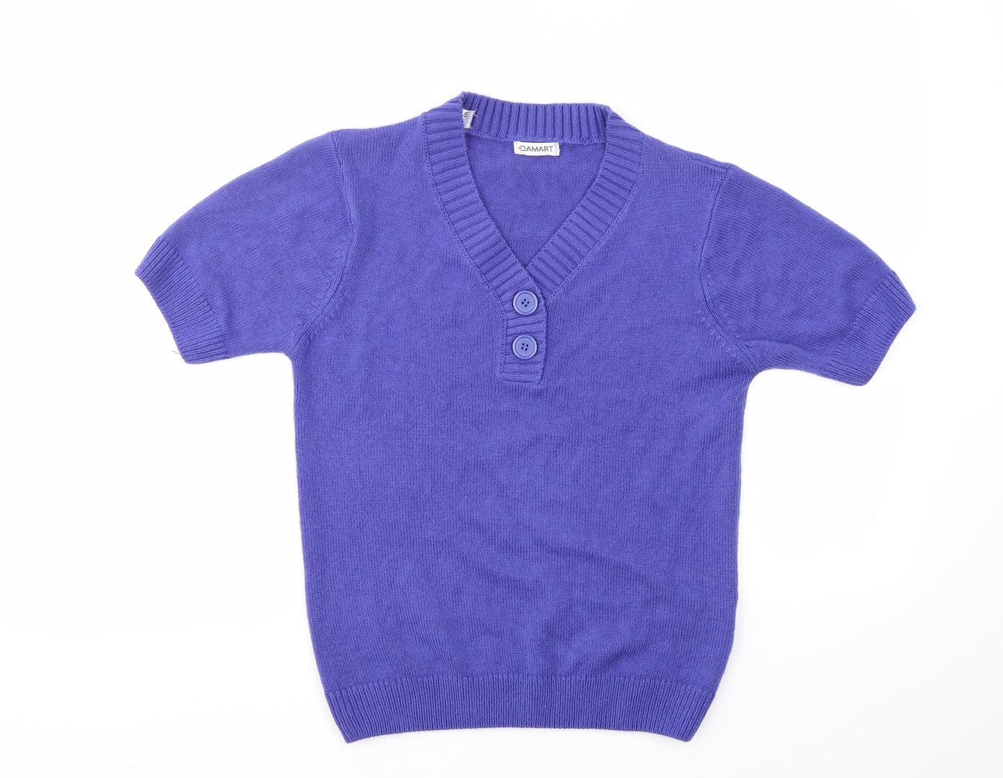Womens UK Size 10 Damart Purple Pullover Jumper