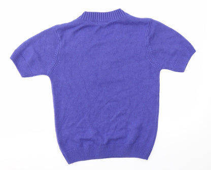 Womens UK Size 10 Damart Purple Pullover Jumper