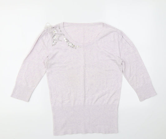 Debenhams Womens Purple   Pullover Jumper Size 14