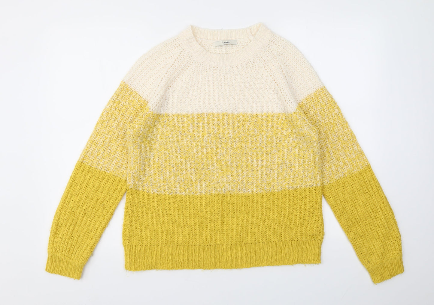 George Womens Multicoloured Houndstooth  Pullover Jumper Size S