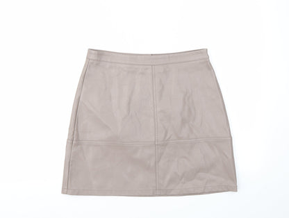 New Look Womens Brown   A-Line Skirt Size 10