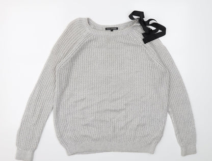 Womens UK Size 8 NEXT Grey Pullover Jumper