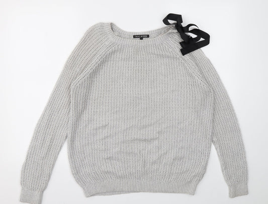 Womens UK Size 8 NEXT Grey Pullover Jumper