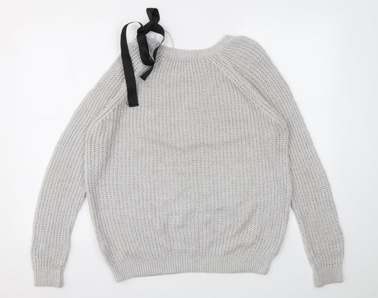 Womens UK Size 8 NEXT Grey Pullover Jumper