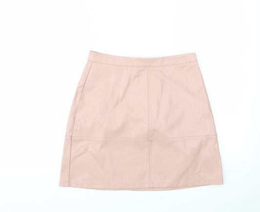 NEW LOOK  Womens Pink   A-Line Skirt Size 8