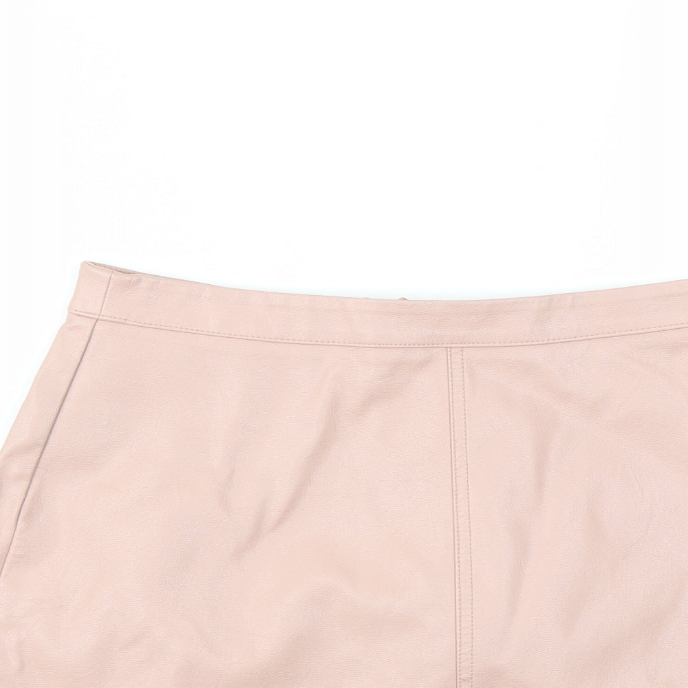 NEW LOOK  Womens Pink   A-Line Skirt Size 8