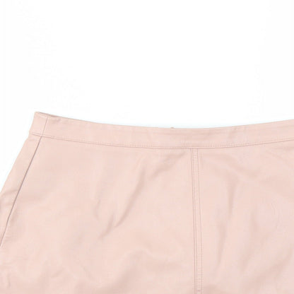 NEW LOOK  Womens Pink   A-Line Skirt Size 8