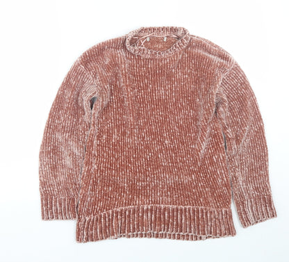 Womens UK Size S Peacocks Pink Pullover Jumper