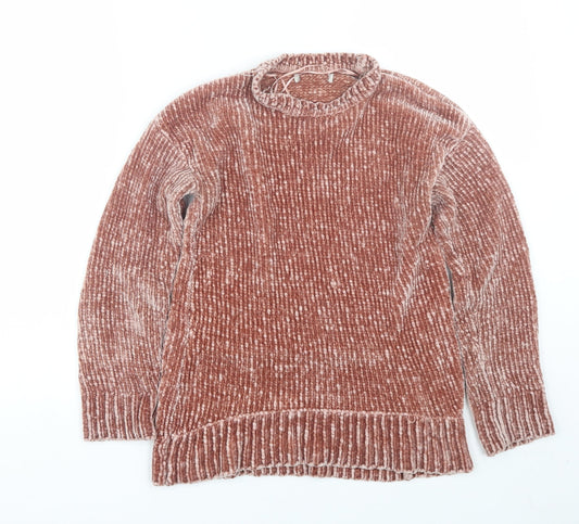 Womens UK Size S Peacocks Pink Pullover Jumper