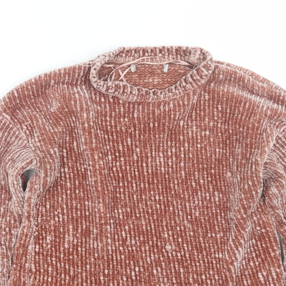 Womens UK Size S Peacocks Pink Pullover Jumper
