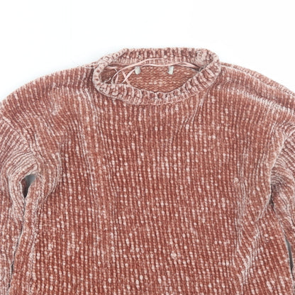 Womens UK Size S Peacocks Pink Pullover Jumper