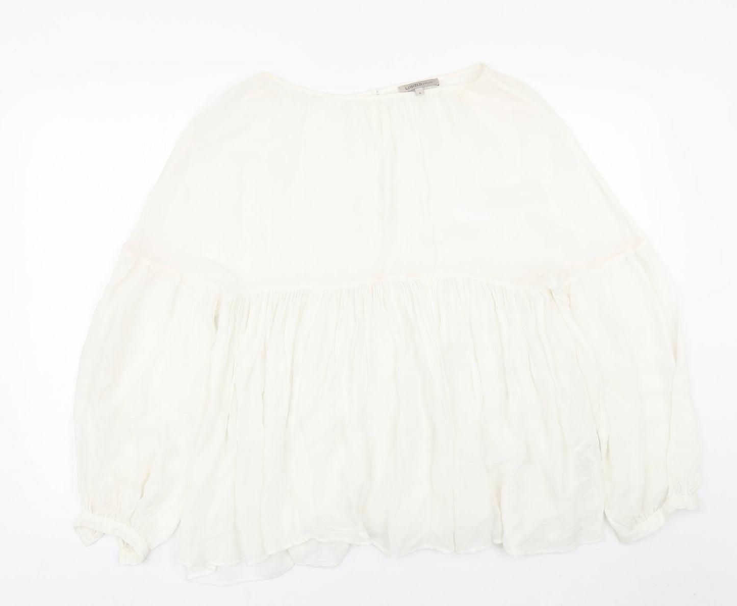 Womens UK Size 6 M&S White Basic Blouse