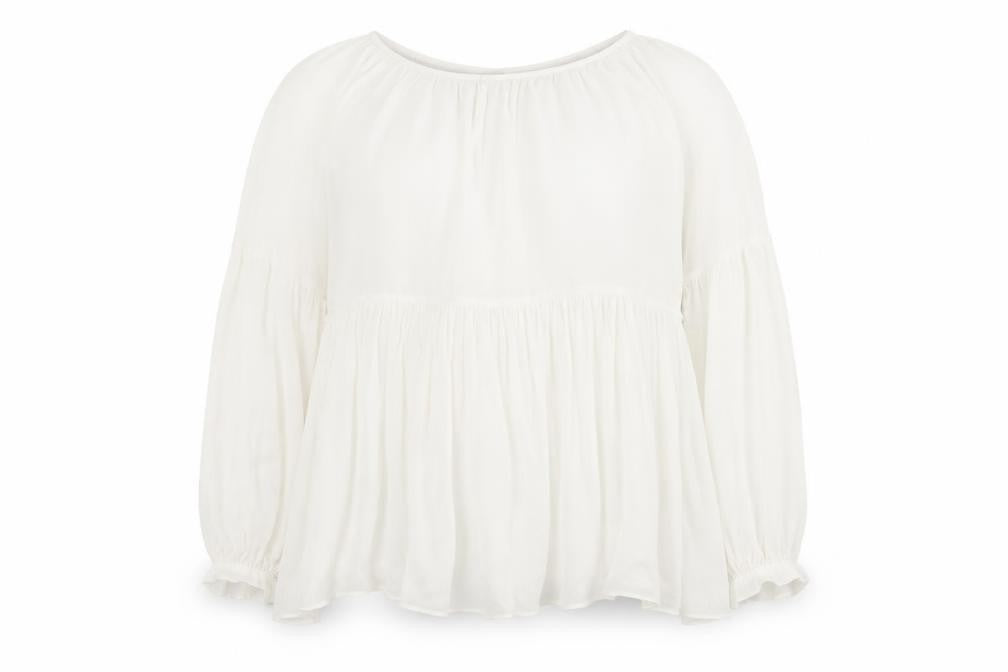Womens UK Size 6 M&S White Basic Blouse