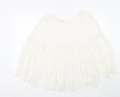 Womens UK Size 6 M&S White Basic Blouse