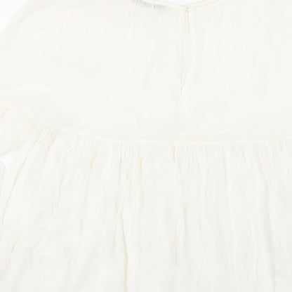 Womens UK Size 6 M&S White Basic Blouse
