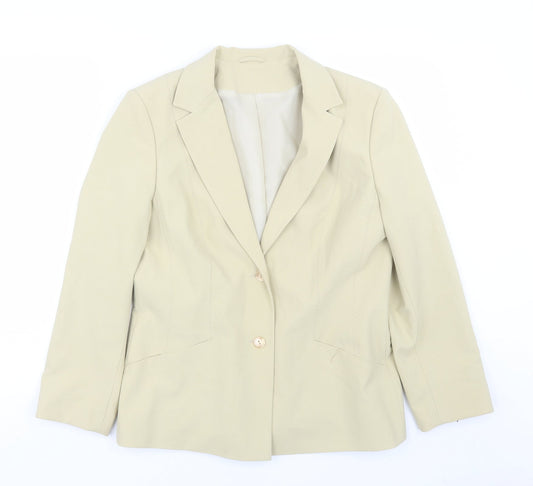 Womens UK Size 14 Preworn Regular Beige Suit