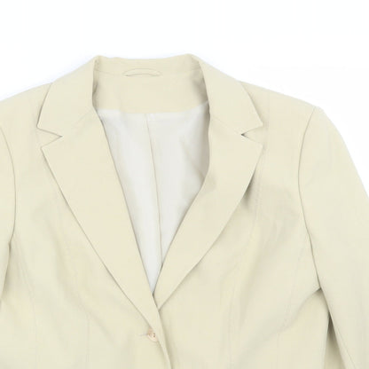 Womens UK Size 14 Preworn Regular Beige Suit