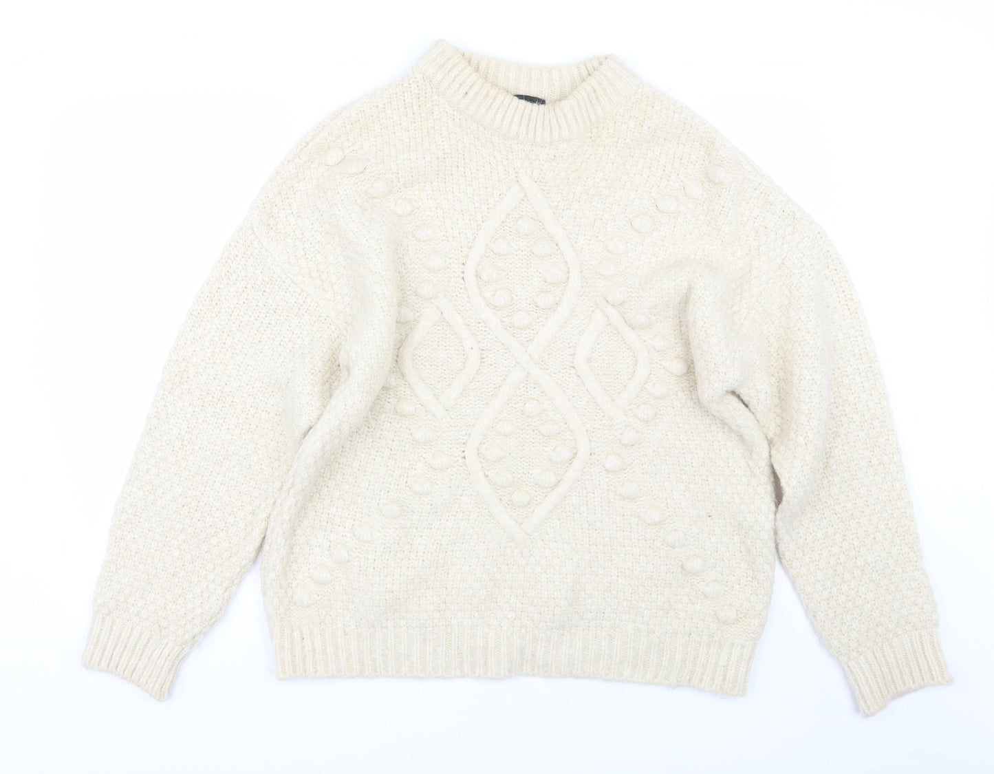 F&F Womens Beige   Pullover Jumper Size 14