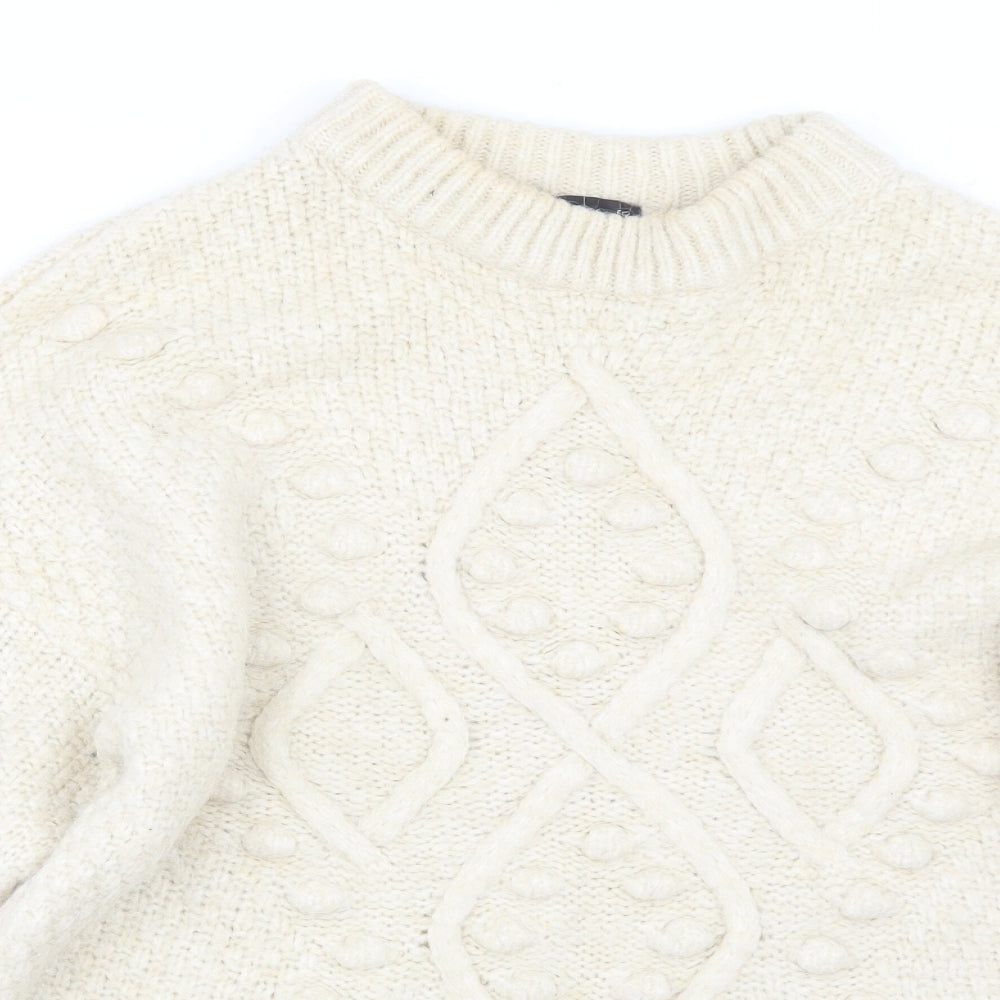 F&F Womens Beige   Pullover Jumper Size 14