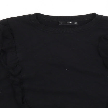 F&F Womens Black   Pullover Jumper Size 12