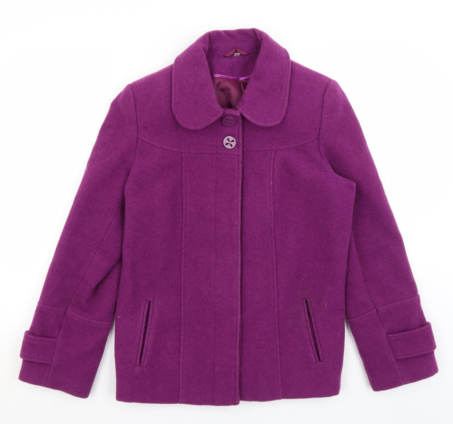 Womens UK Size 14 Klass Purple Overcoat