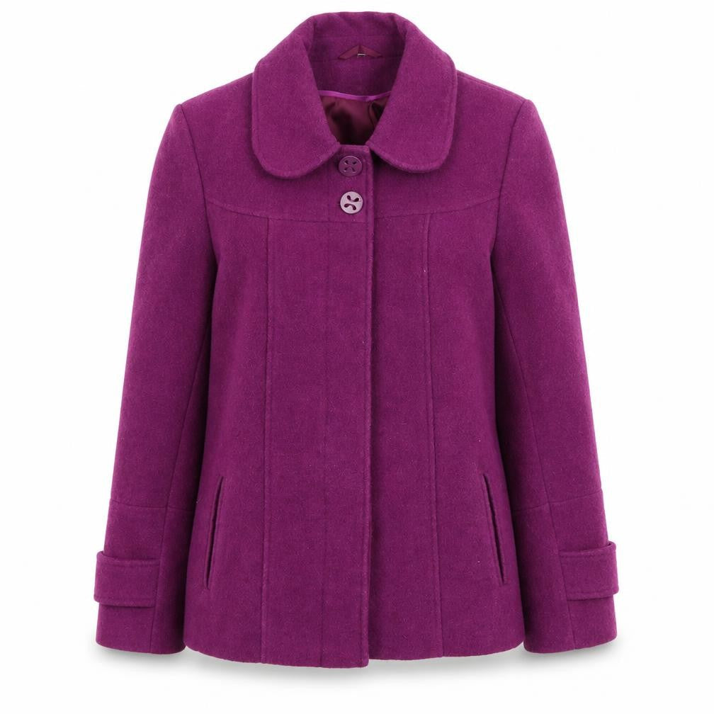 Womens UK Size 14 Klass Purple Overcoat