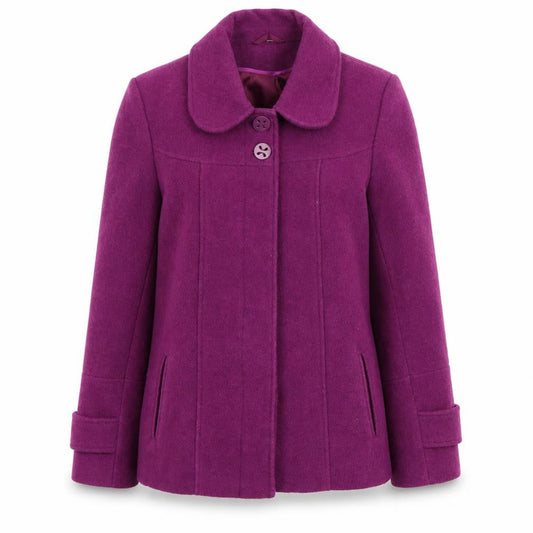 Womens UK Size 14 Klass Purple Overcoat