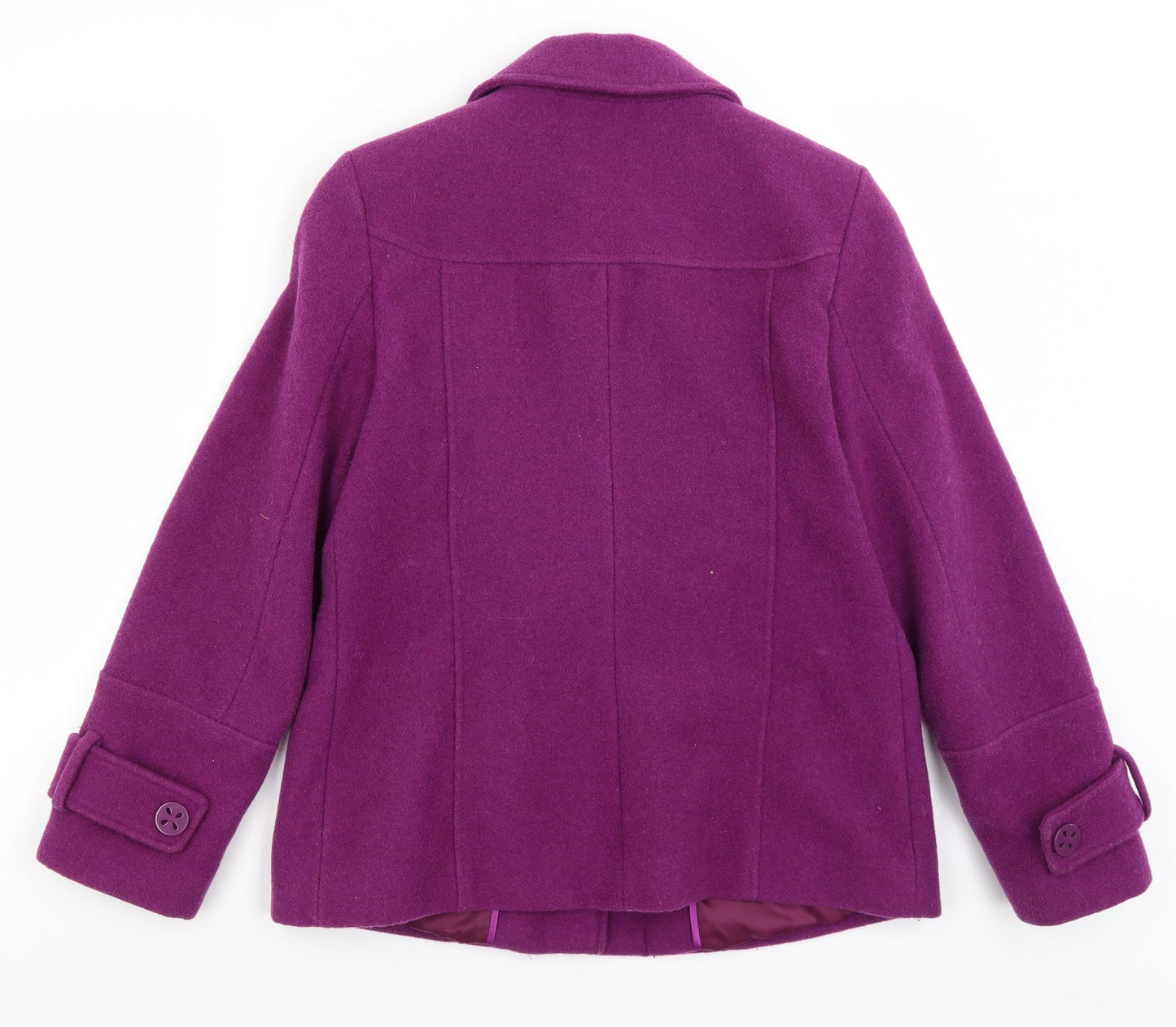 Womens UK Size 14 Klass Purple Overcoat