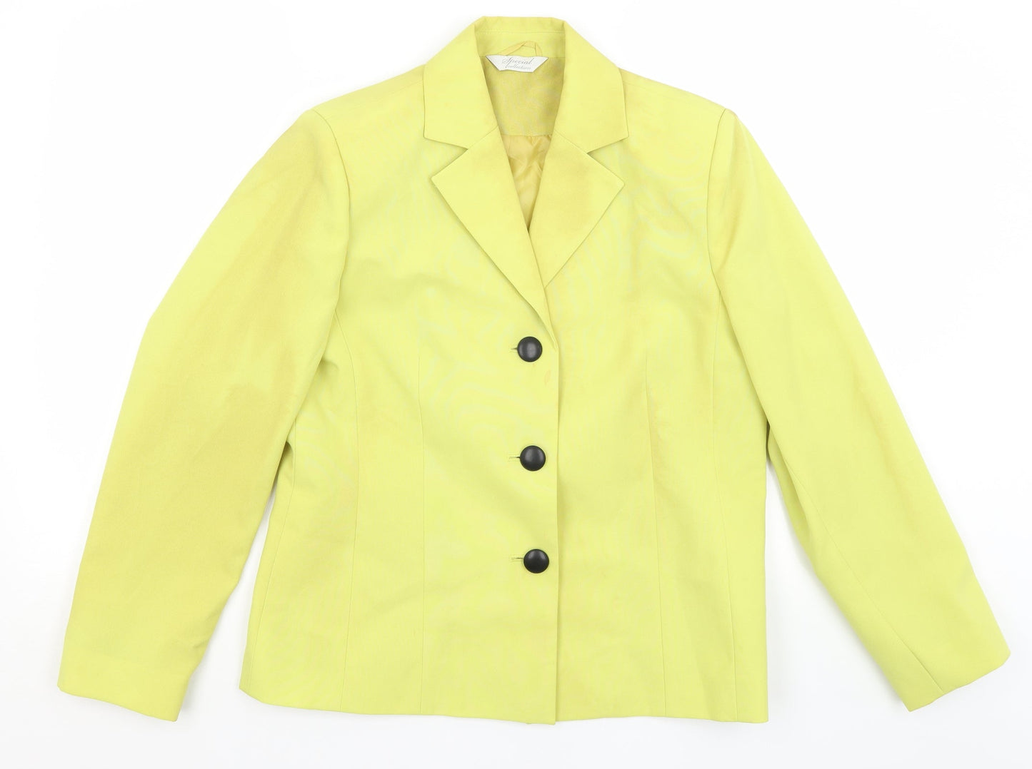 Womens UK Size 12 Special Collection Regular Yellow Blazer