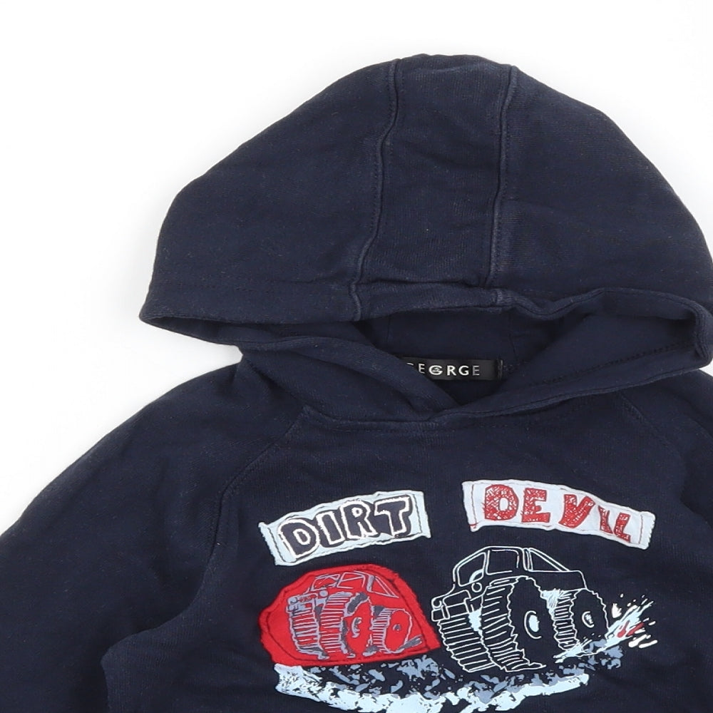 George Boys Blue   Pullover Hoodie Size 2-3 Years  - Dirt Devil
