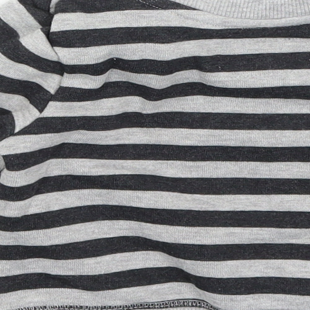 Primark Baby Grey Striped  Pullover Jumper Size 9-12 Months  - Merry Rex-mas