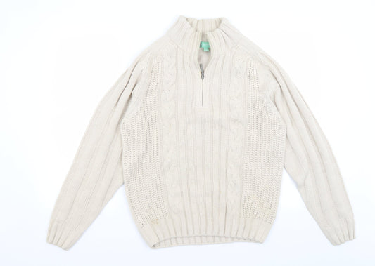 South Bay Mens Beige   Pullover Jumper Size S