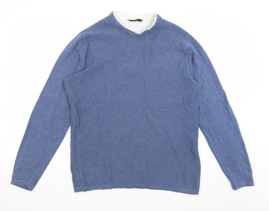 George Mens Blue   Pullover Jumper Size S