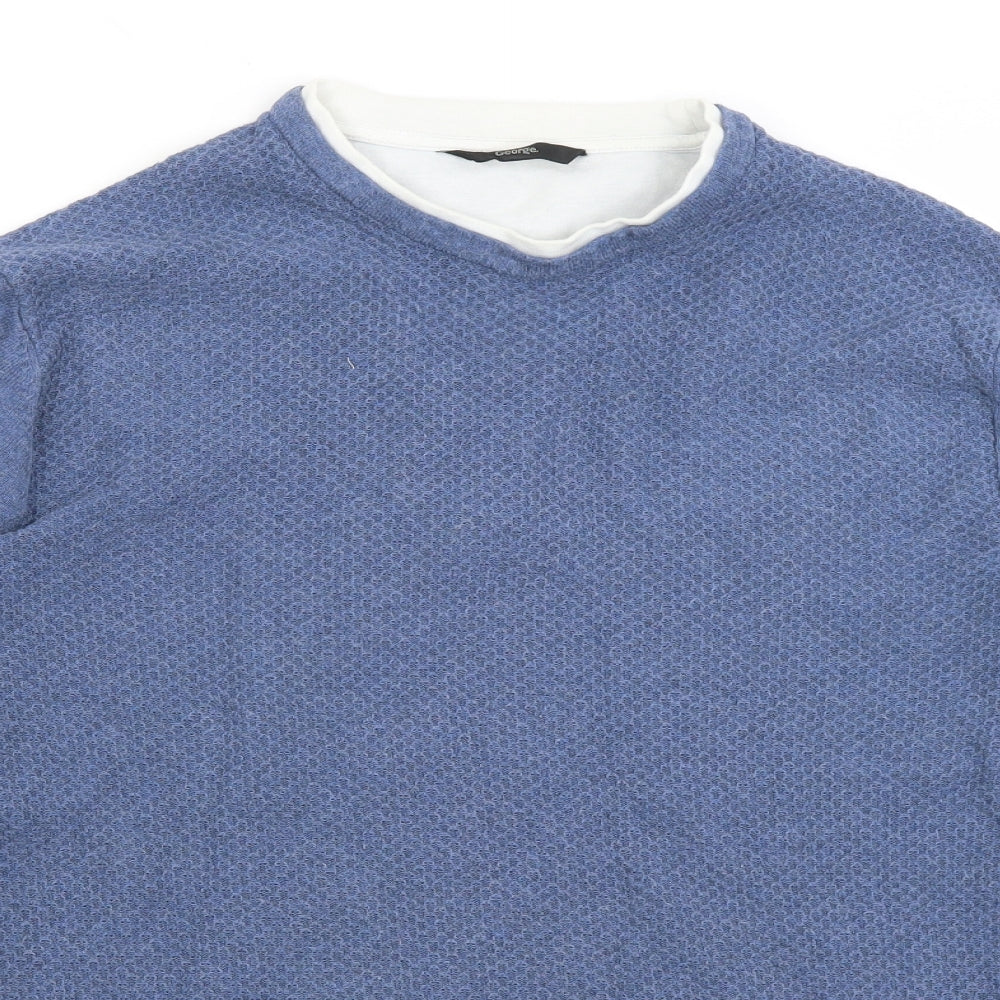 George Mens Blue   Pullover Jumper Size S