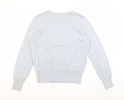 Womens UK Size L Oasis Blue Pullover Jumper