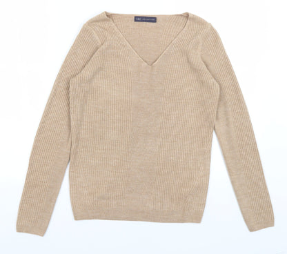 Womens UK Size 8 M&S Brown Pullover Jumper