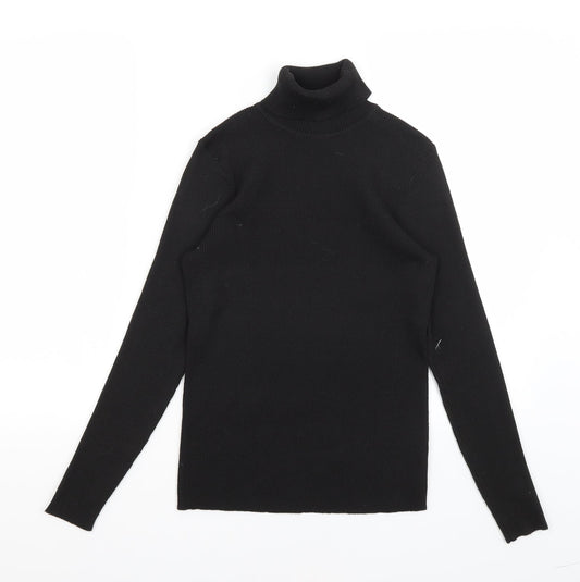 Papaya Womens Black   Basic T-Shirt Size 14