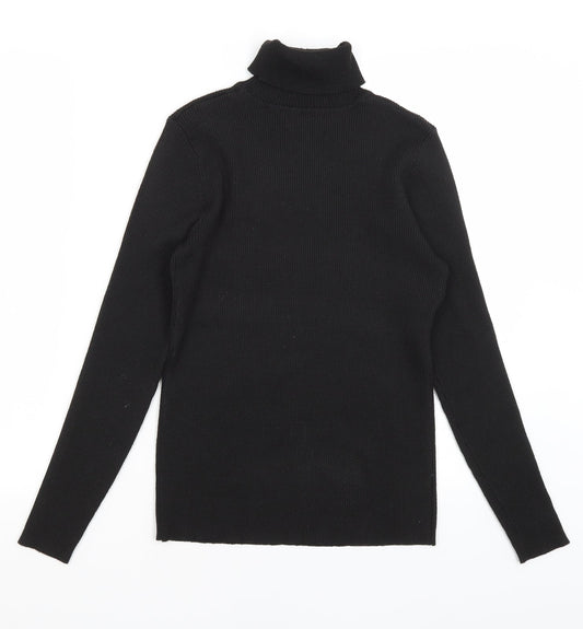 Papaya Womens Black   Basic T-Shirt Size 14