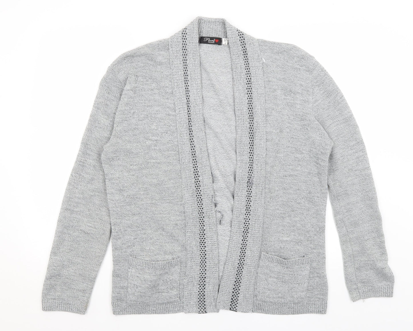 Womens UK Size L Pure Fashion Grey Shrug Jumper