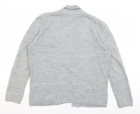 Womens UK Size L Pure Fashion Grey Shrug Jumper