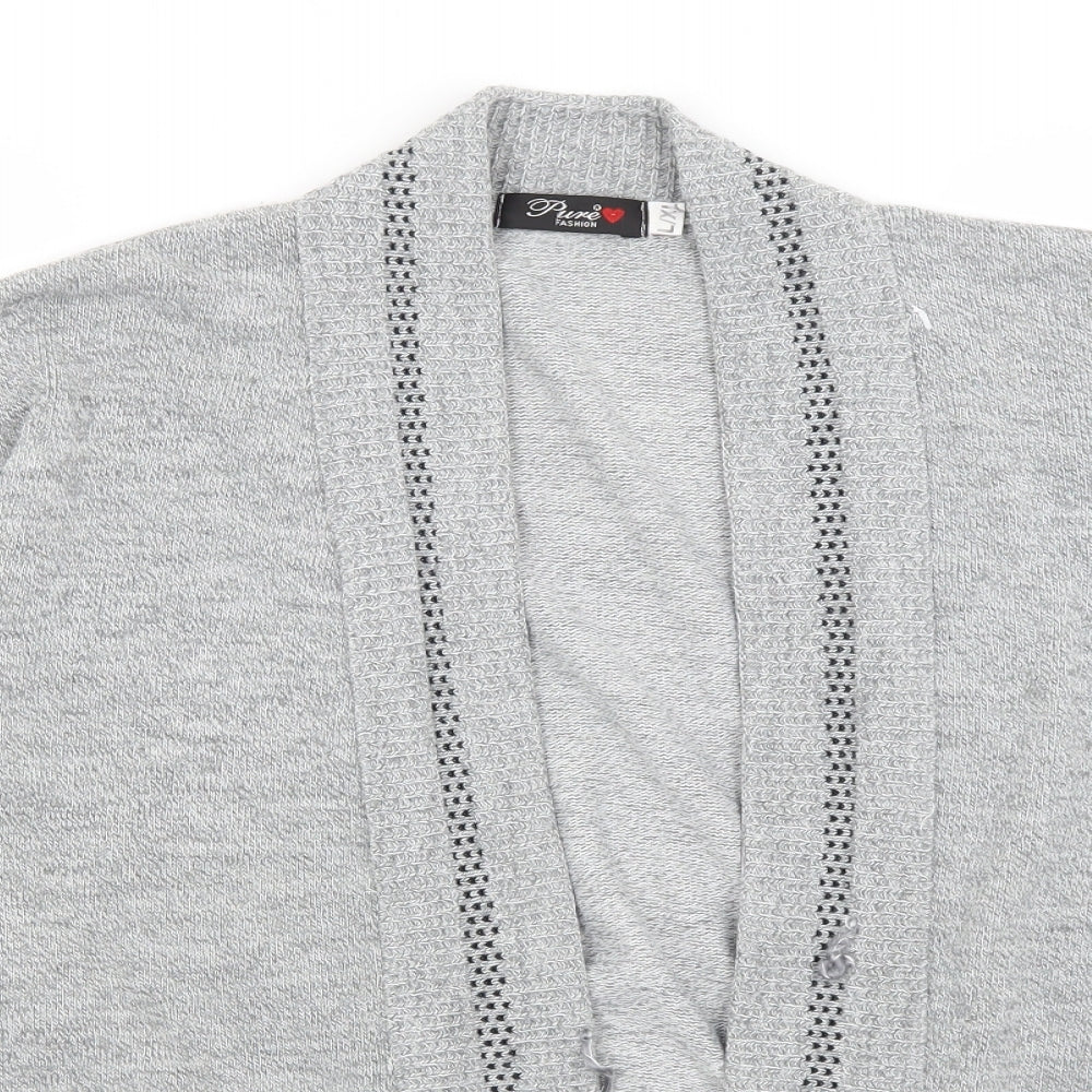 Womens UK Size L Pure Fashion Grey Shrug Jumper