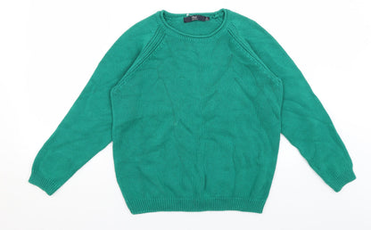 Womens UK Size S Isle Green Pullover Jumper