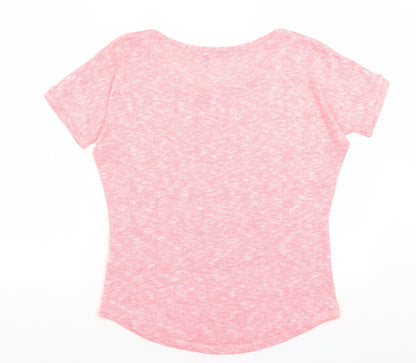 Womens UK Size 10 NEXT Pink Basic T-Shirt