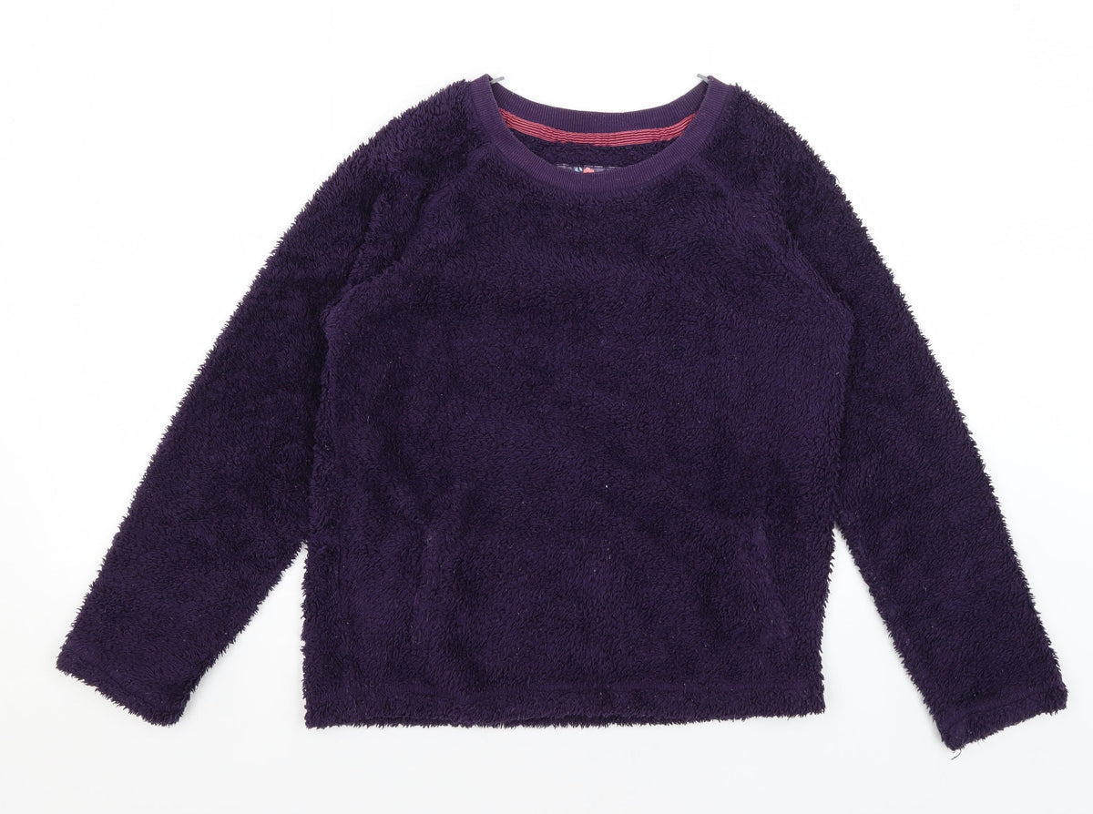 Additional front view of Debenhams women’s purple jumper, size UK 10