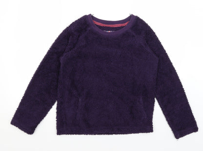 Additional front view of Debenhams women’s purple jumper, size UK 10