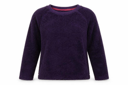 Front view of Debenhams women’s purple jumper, size UK 10