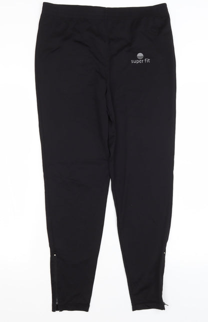 Superfit Womens Black   Capri Trousers Size L L27 in