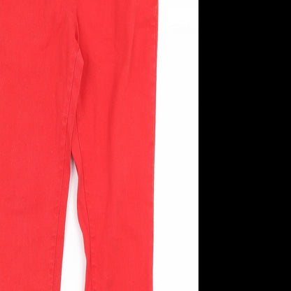South Womens Red   Skinny Jeans Size 12 L28 in