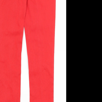 South Womens Red   Skinny Jeans Size 12 L28 in