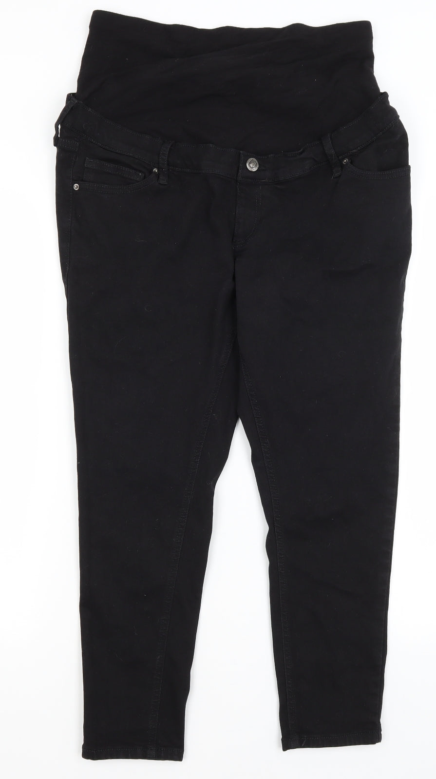 Topshop Womens Black   Cropped Jeans Size 34 in L23 in